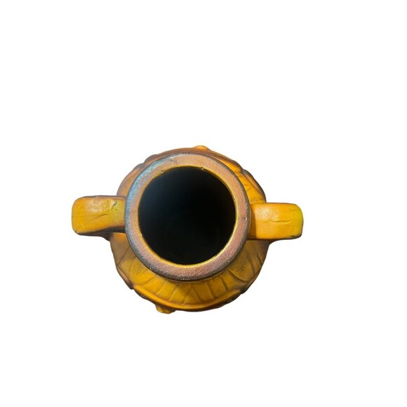 Vintage Norleans 3D Pottery Vase Double Handle Urn Horse Drawn Carriage 8" READ - Picture 6 of 7